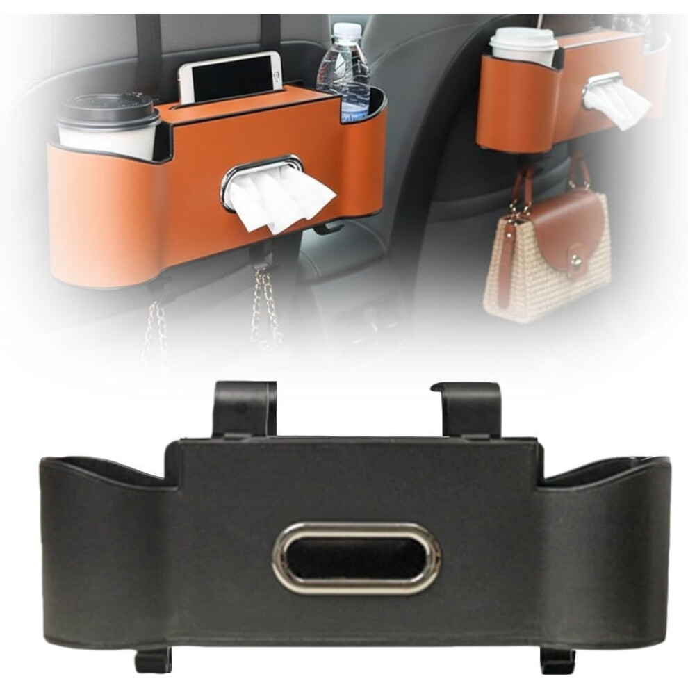 3-In-1 Car Backseat Organizer With Cup Holder, Tissue Box & Hooks Â Compatible With Most Vehicles 9097180886747