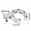 Retractable Awning Bracket Support Wall Mounting Replace Part for Awning Standard Manual Outdoor Expandable Canopy 5
