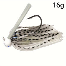 2pc 12g/16g Spinner Fishing Lure, Chatterbait Weedless, Football Jig, Lead Head Jig For Bass, Fishing Tackle