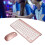 Wireless Keyboard, Comfortable Ergonomics Keyboard Mouse Set For Home Rose Gold 5