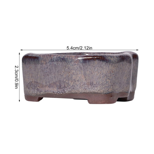 (Style 1) Mini Ceramic Succulent Pot - Breathable Desk Planter 2