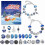 Christmas Countdown Bracelets Making Kit with 22 Charm Beads & 2 Chains 3