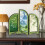 Acrylic Folding Screen Chinese Style Mini Desktop Partition 3
