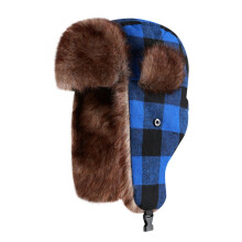 Ushanka-hatt for kvinner – vinterlue i fuskepels med