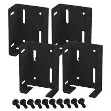 Supports de clôture robustes en acier au carbone - Faciles à installer, 4 pièces et 40 vis !