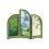 Acrylic Folding Screen Chinese Style Mini Desktop Partition 6