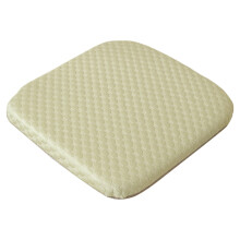 Åndbar gel sædehynde, Ice Silk kølende kontorstolpude, skridsikker, trykaflastning, temperaturregulerende, 40x40x3cm, lyseblå/grøn/grå/beige