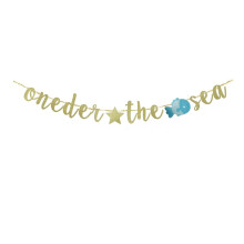Guirnalda "Onder The Sea" – Guirnalda para primer cumpleaños y baby shower con temática oceánica, compatible con decoración bajo el mar.