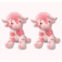 Pink Cow Plush Toy Soft 13.78 Inch