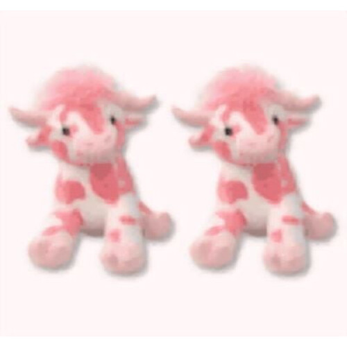 Pink Cow Plush Toy Soft 13.78 Inch