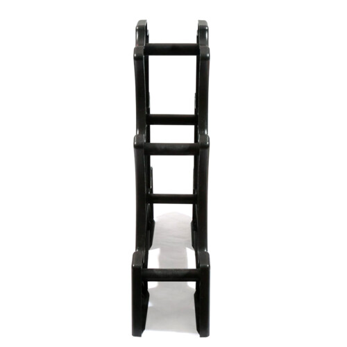 (Solid black) 3-Tier ABS Dumbbell Rack, Home Gym Storage 2