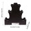(Solid black) 3-Tier ABS Dumbbell Rack, Home Gym Storage 5
