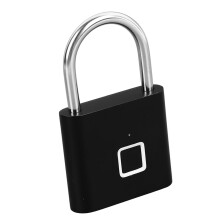 Smart Keyless Fingerprint Padlock - Steel Alloy, 110mAh Battery, Holds 10 Prints