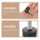 Adjustable Furniture Feet Rubber Iron Black 5 pcs 2