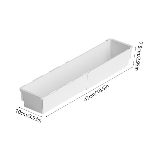 Telescopic Storage Box,Adjustable Plastic Cabinet Organizer,Kitchen and Pantry Storage for Snacks and Miscellaneous Items 1