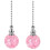 Pull Chain for Ceiling Fans Decorative Chandelier Pink 2 pcs 5