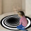 Χαλί Perspective Pipeline Tube Inspired3D Vortex, Χαλί Οπτικής Ψευδαίσθησης με Έντονο Μαύρο Λευκό 4