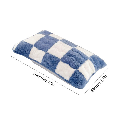 Milk Velvet Checkered Pillow Cover 2 pcs 2