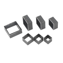 8Pcs Alloy Steel Square Leather Punch Die 25-60mm