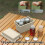 Outdoor Mini Storage Box Set 6-Piece Beige Black Green 4