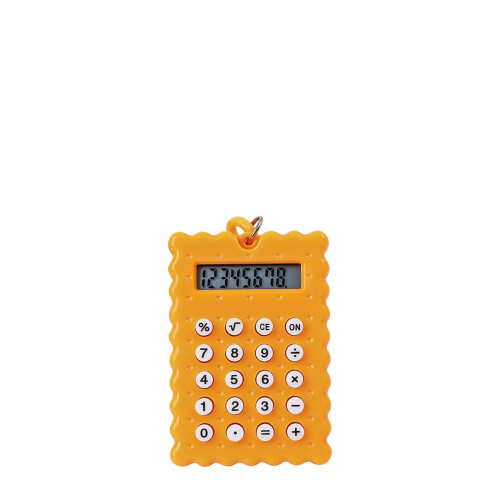 Mini Calculator,Portable 8-Digit LCD,Cute Keychain,Exam Use,PS Material,High Sensitivity,with Button Battery 1