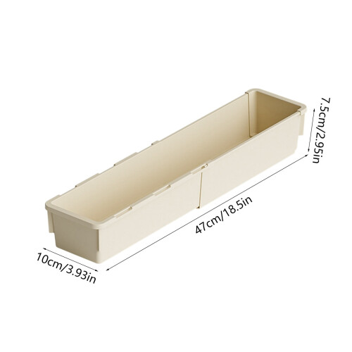 Telescopic Storage Box,Adjustable Plastic Cabinet Organizer,Kitchen and Pantry Storage for Snacks and Miscellaneous Items 1