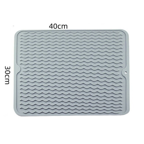 Silicone Sink Drying Mat Heat Resistant Kitchen Rectangle Non Slip Dish Drainer 1
