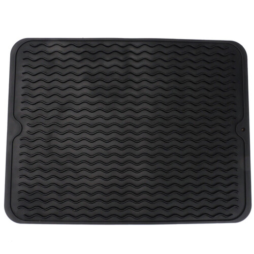 Silicone Sink Drying Mat Heat Resistant Kitchen Rectangle Non Slip Dish Drainer 2