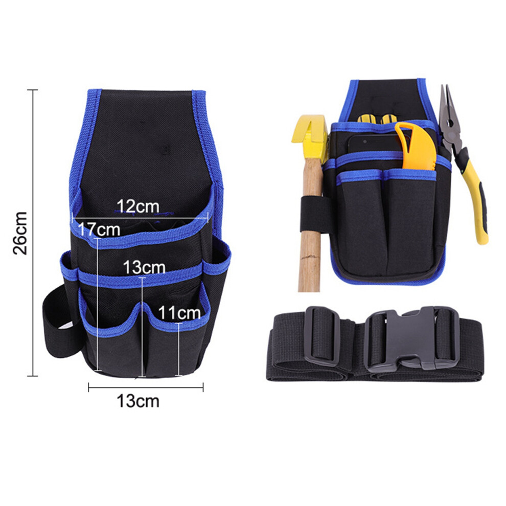 Blue Oxford Tool Fanny Pack 26X13cm Multifunctional Electrician Pouch 3411387640821