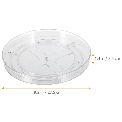 Buffet Use Spice Rack Kitchen Storage Shelf Transparent Plastic 1Pack 1