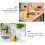 Buffet Use Spice Rack Kitchen Storage Shelf Transparent Plastic 1Pack 4