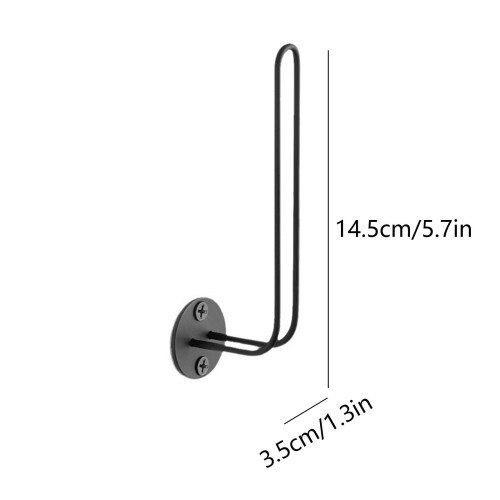 L-Shaped Hat Rack for Baseball Caps – Space-Saving Wall Organizer, Black, Compatible with Standard Hats 1
