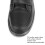 2-Strap Hook & Loop Men Black PU Leather Shoes 40 3