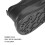 2-Strap Hook & Loop Men Black PU Leather Shoes 40 5