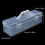 Storage Bin for Small Tools and More Clear Plastic Container with Handle for Transport, Microwave and Dishwasher Safe 2