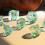 (Green quicksand) 7-Piece Liquid Core D&D Dice Set for RPG Gaming 5