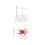 Supporto per action figure Pretyzoom in plastica rossa (1 set) 2