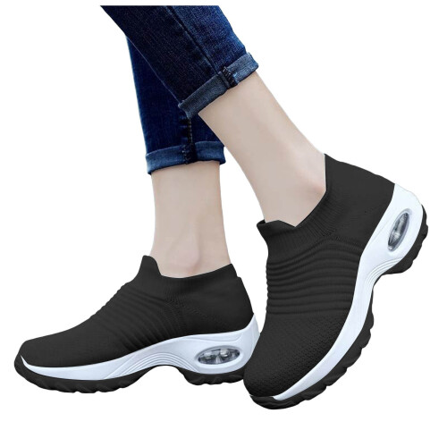 Γυναικεία slip-on παπούτσια για περπάτημα με αντιολισθητική επένδυση αέρα, ελαφριά 1