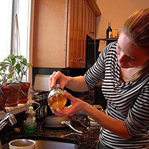 Juice Maple Syrup Cup Squeeze Bottle Storage Pot Non-Drip Honey Dispenser Kettle Jar Container with Stand Baking Tool 1