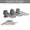 Foldable Clothes Airer with Suction Cup Easy Install Foldable Laundry Hanger Retractable Clothes Drying Rack for Homes 6