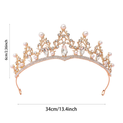 Rhinestone Blomsterpikepannebånd – Sølvkrystall 1