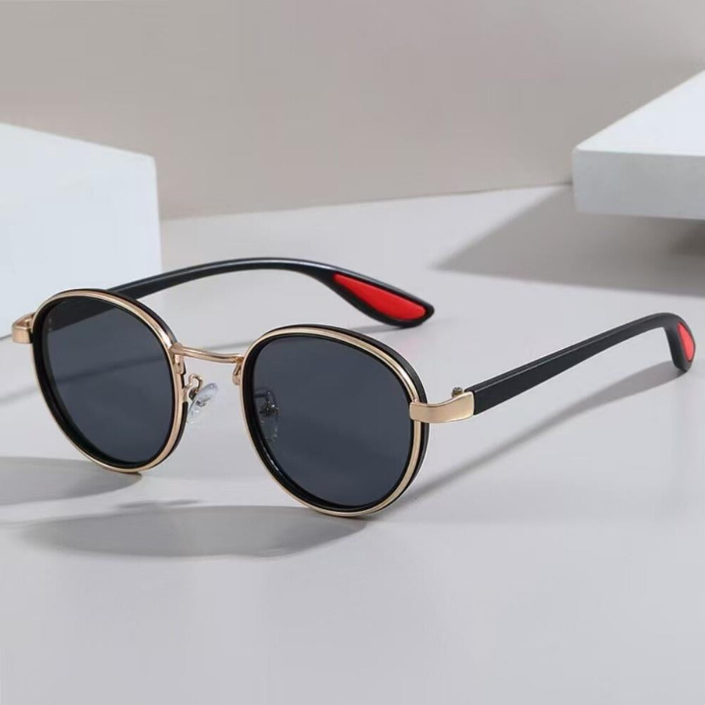 Retro Round Sunglasses UV400 Protection Metal Frame