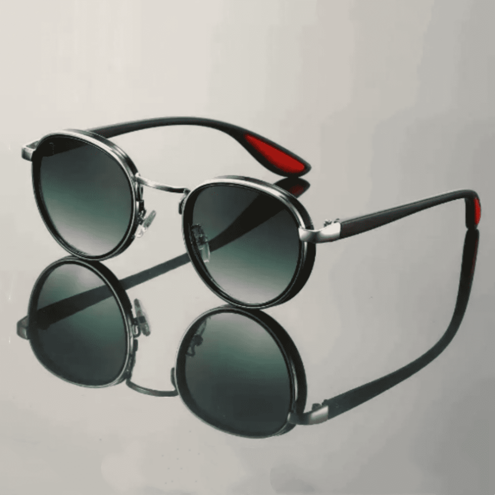 Retro Round Sunglasses UV400 Protection Metal Frame