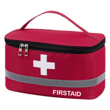 PRYESS Large Red Outdoor Emergency Storage Box – Portable First Aid & Supply Organizer for Camping, Hiking, Travel – Compatible with PRYESS