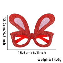 Glitter Bunny Ear Glasses – Easter Party Accessory, Photo Prop & Spring Decoration, Compatible with Kids & Adults