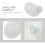 Portable Urinal Bottle White Plastic 1L 8