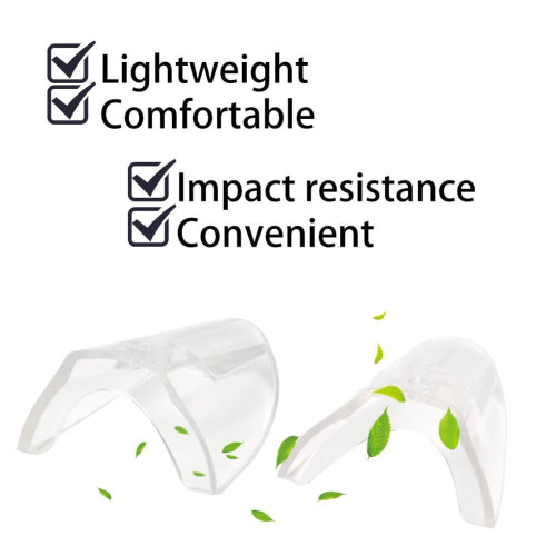 1 Pair Side For Safety Glasses Clip On Spec Shields Clear 2