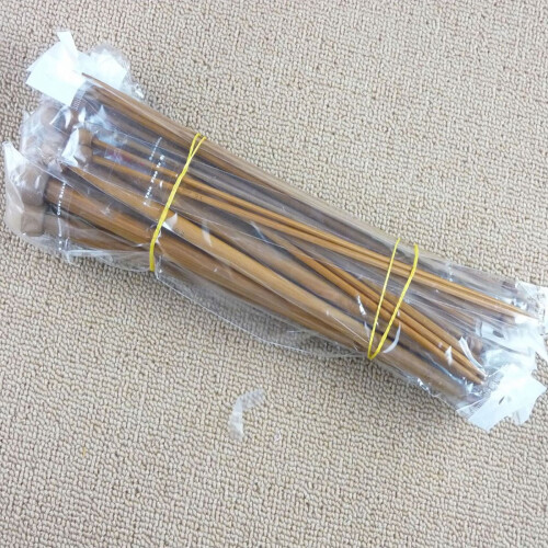 Knitting Needles Carbonized Round Point 18 Pairs 1