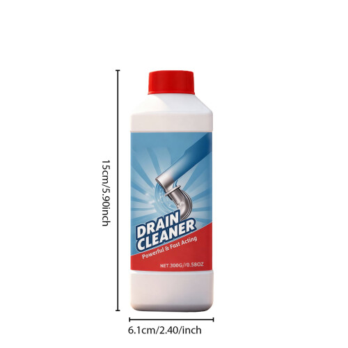 Καθαριστικό αποφράξεων σωλήνων 300ML, γρήγορης διάλυσης φραγμάτων, μη διαβρωτικό 1