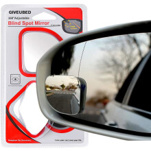 Upgrade HD Glass Wide Angle Blind Spot Mirror, Frameless 360 Adjustable Convex Rear View Mirror for Cars, Trucks and SUVs - 2" Fan Shaped, 2pcs